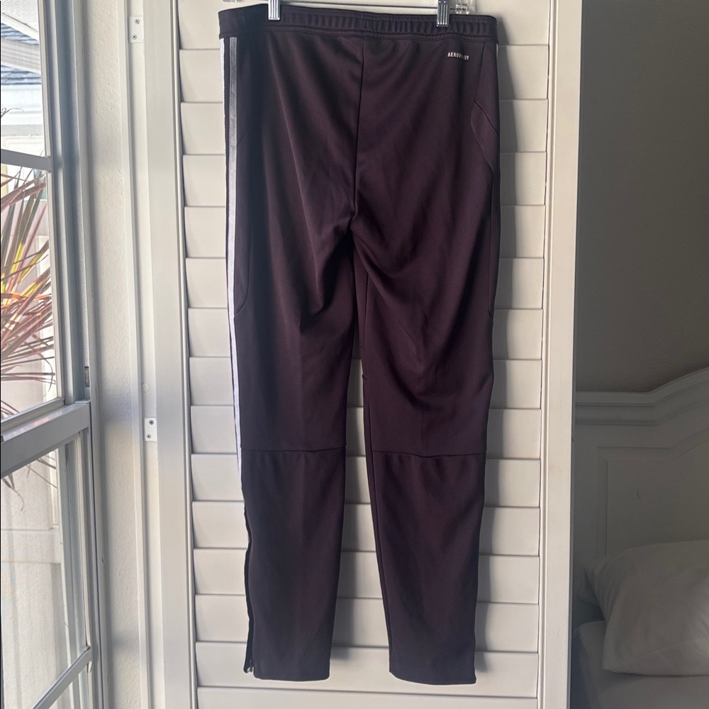 adidas Purple Track Pants with White Side Stripes - Picture 2 of 3